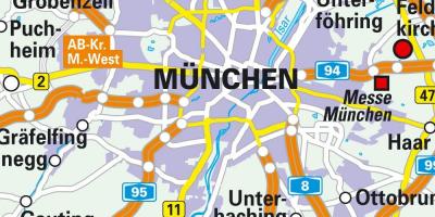 Mapa del centro de Munich