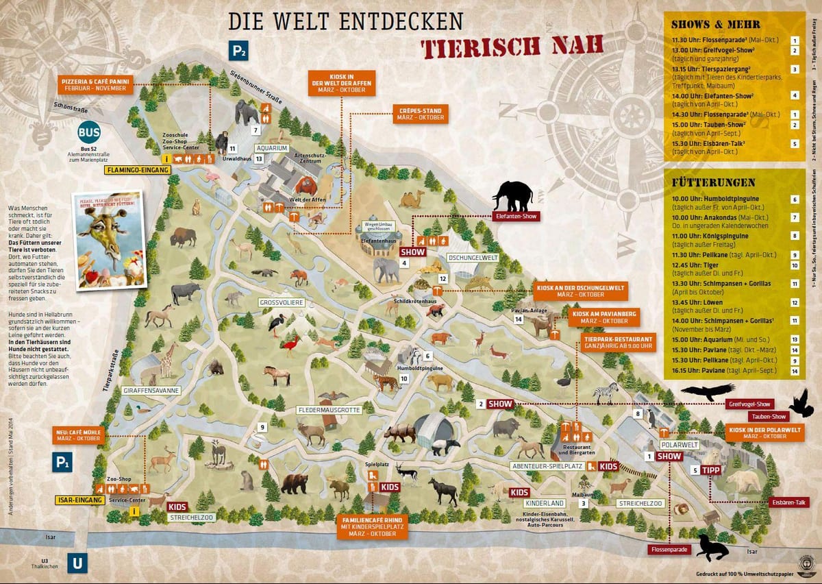 Mapa de múnich zoo