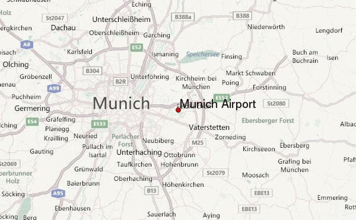 mapa de múnich y alrededores