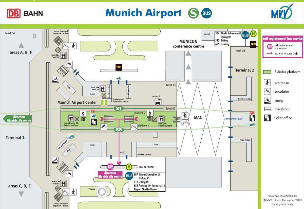 Munich Airport Terminal 2 Del Mapa 