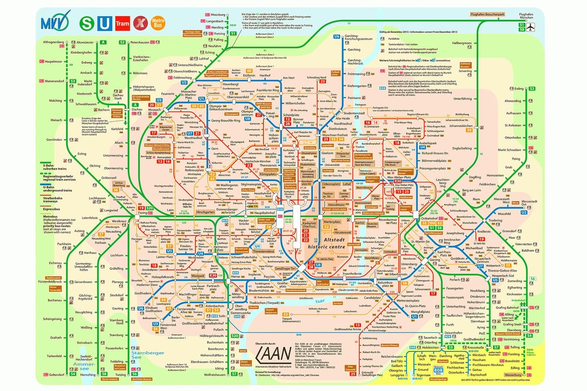 munich transporte público mapa