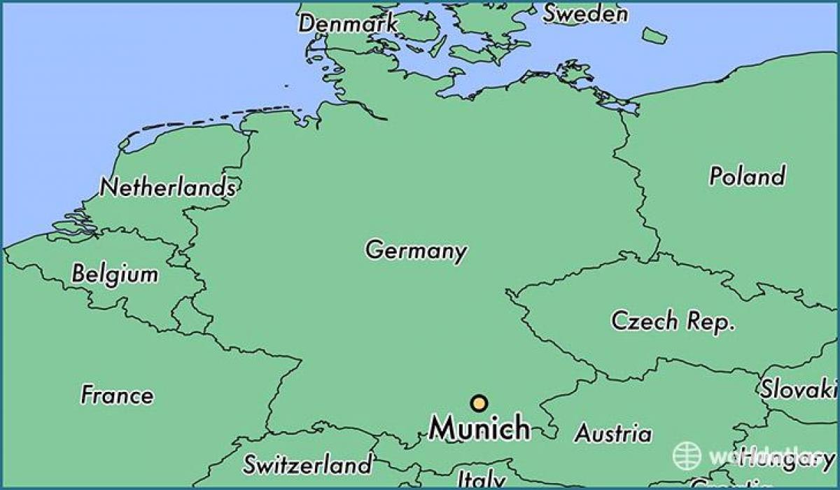 munich alemania en un mapa