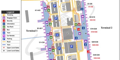 Munich terminal mapa