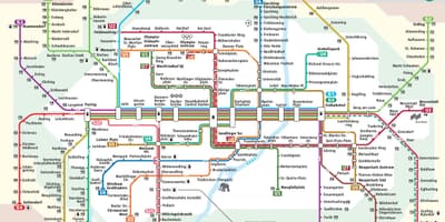 Munich s mapa de trenes