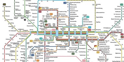 Mapa del metro de munich