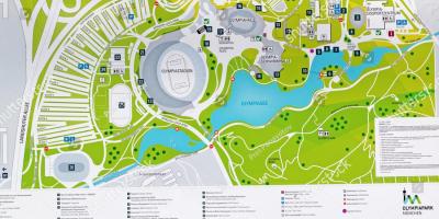 Mapa de parque olímpico de munich