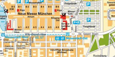Munich ost de la estación de tren mapa