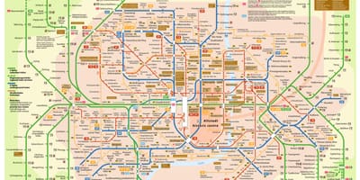 Mapa de transporte de munich