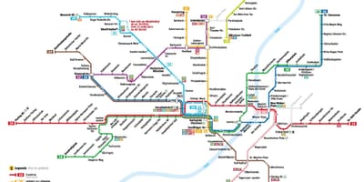 Mapa de múnich tranvía