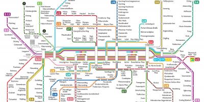 Munich u-bahn mapa
